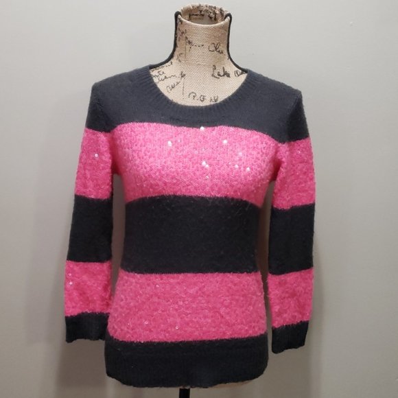 {J.Crew} Wynter Sequin Stripe Pullover - Picture 2 of 7